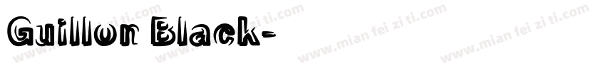 Guillon Black字体转换